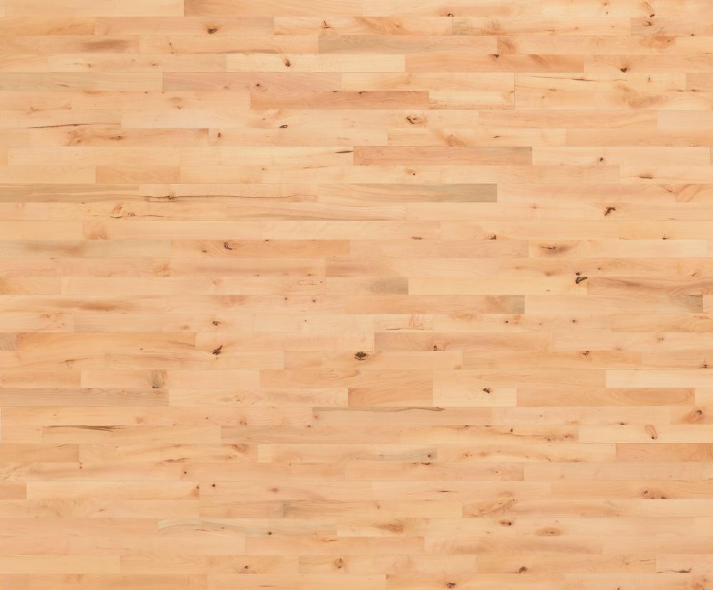 Beech - 2 strip wooden flooring, ultramat lacquered 