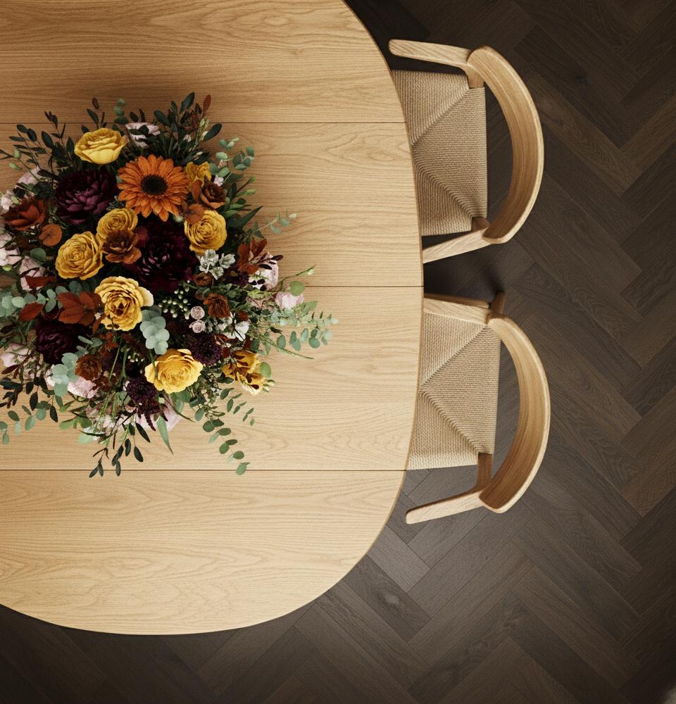 BLACK FRIDAY | 20.5mm Black Oak Whalebone | Herringbone plank