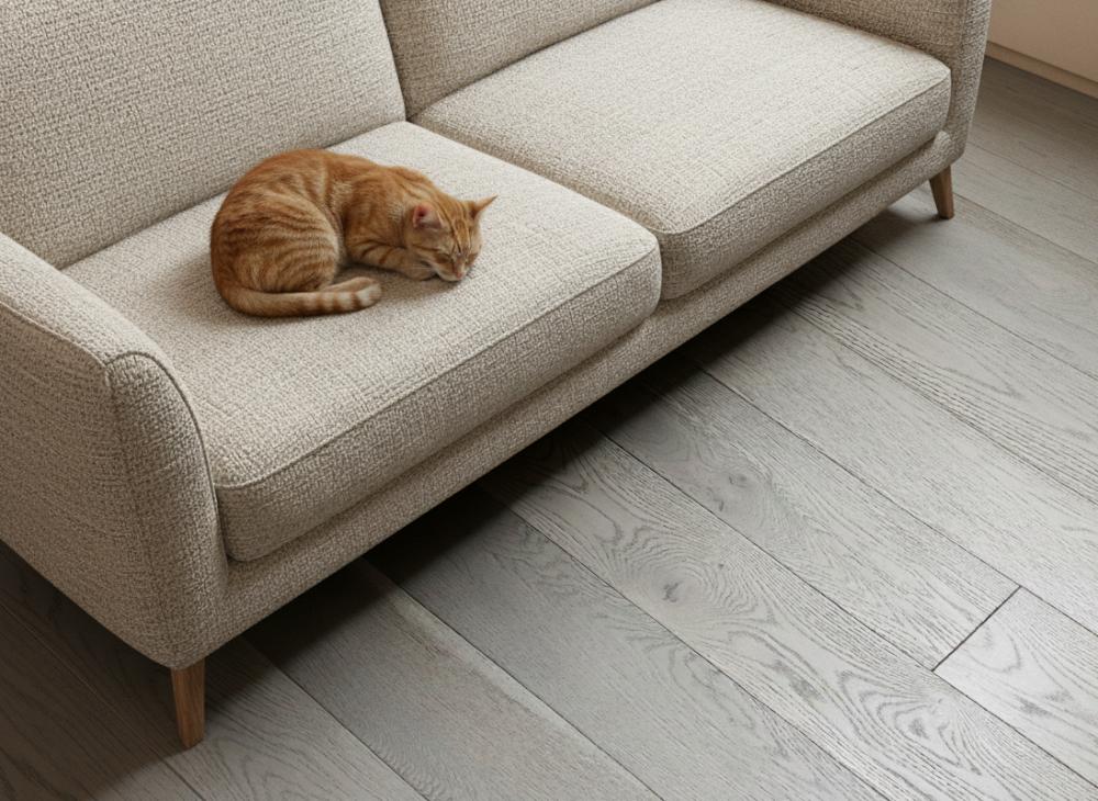 BLACK FRIDAY | 15 x 129 mm Oak Silver Pearl Classic, ultramat lakeret | Plank floor