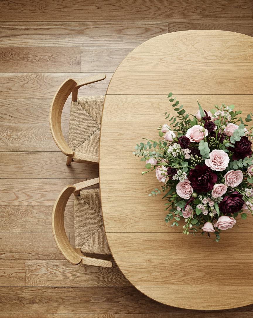 BLACK FRIDAY |  20,5 x 185 mm Oak Variation Boulevard silk matt lacquer | Plank floor